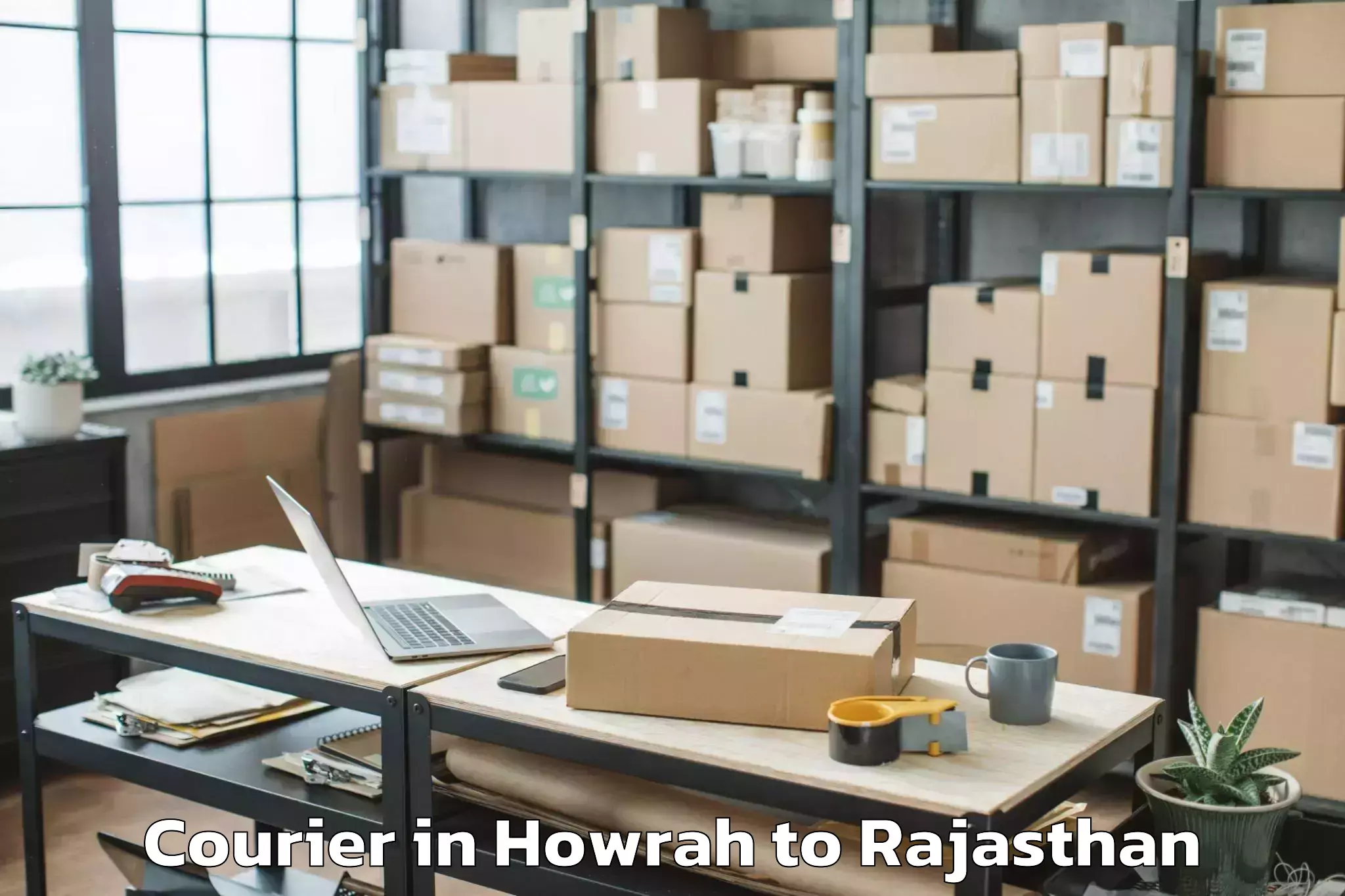 Leading Howrah to Chittorgarh Courier Provider